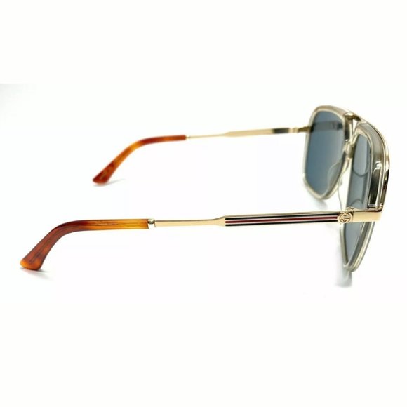 Gucci Unisex Brown Square Sunglasses - Picture 3 of 4